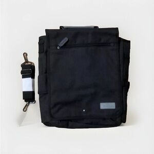 NWT Bella Russo 14” Black Canvas Crossbody Messenger Bag